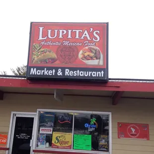 the front of the restaurant