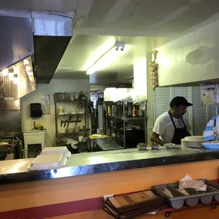 Kitchen hard at work