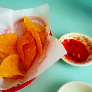 Whoops almost done w/ the chips &amp; salsa