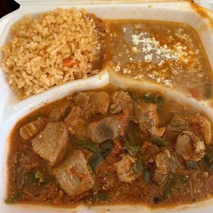 Costillas con napales combo, to go