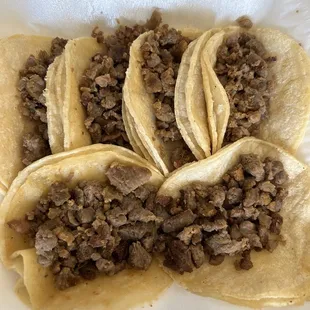Asada tacos, plain, to-go