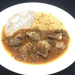 Costillas de puerco con nopales