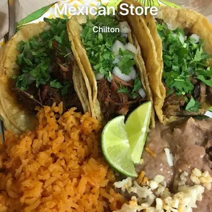 Taco dinner plate
