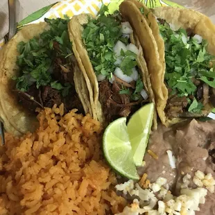 Taco dinner plate.