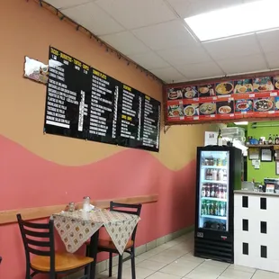 Small whole in the wall place seats about 24