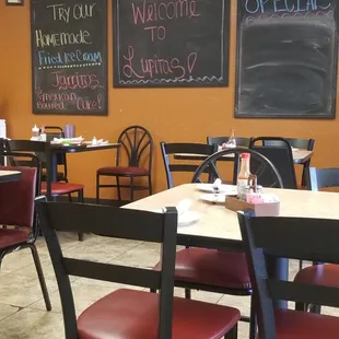 tables and chairs