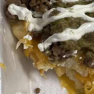 a close up of a plate of food