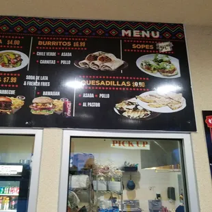 menus and prices