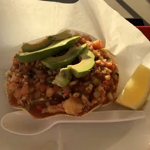 Ceviche Tostada