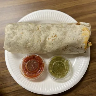 This burrito can feed me for lunch &amp; dinner!
