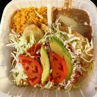 Crispy Potato Taco Plate