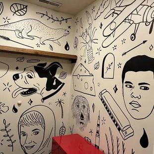 Cool bathroom art