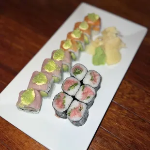 Shazam Roll (~$22) &amp; Toro Scallion Roll (~$22)