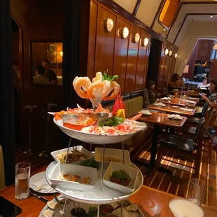 interior, sushi and sashimi