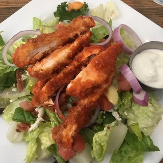 Crispy Panko Chicken Salad