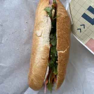 Small cold cut banh mi