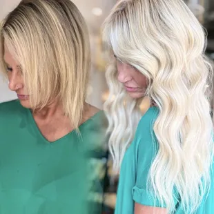 NBR Hand-tied Hair Extensions, Before and After!