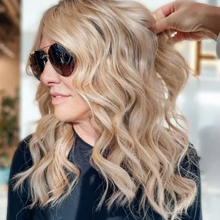 Buttery Blonde  one of the top requested looks recently in the salon, as we get closer to summer!