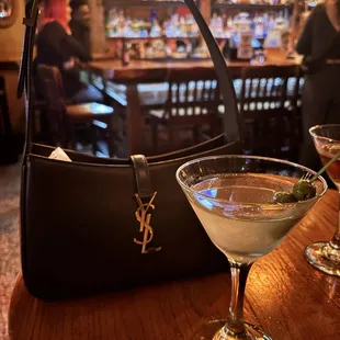 Bar with dirty martini!