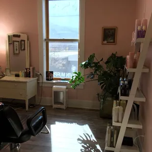 Relax at Lush Salon located upstairs in the old Sherman Hotel at 123 G St
