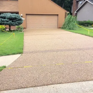 Lusterstone driveways. Salt proof. Will last up to 20+ years.