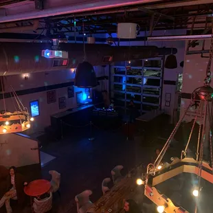 Super slow Thursday night and the DJ won't let us request a song. Lame.