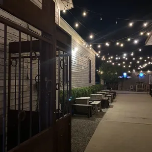 outside
