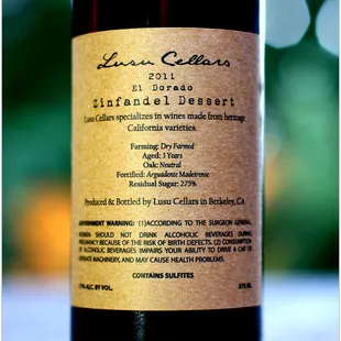 David: you want your wines featured in the next "Sideways,"  please get in touch with Trefethen, Hess, &amp; Bedrock Wine Co.