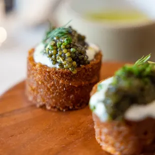 4 Course Chef's Choice Tasting: Opening Bites (Golden Ossetra Caviar, Pomme Paillasson, Crème Fraîche)