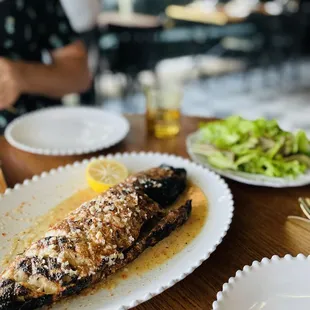 Market fish -- this week was snapper. Very flavorful.