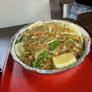 Pancit made to order fresh