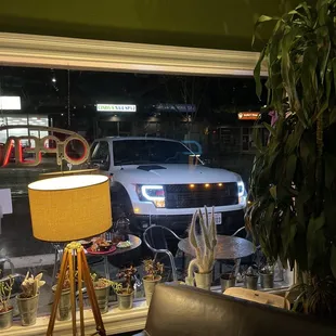 Me and my 2010 1st Gen Ford Raptor SVT having a lovely dinner outside.