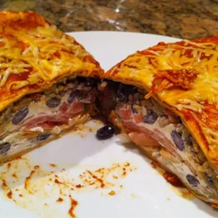 Chicken Burrito (w/Rice, Black Beans, Fresh Salsa, $5.95 + Cheese $0.65 + Guacamole $0.65 + Sour Cream $0.65)