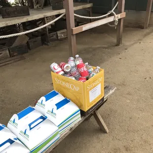 Beverages were separately boxed
