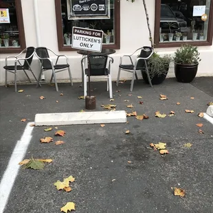 Some private parking spots