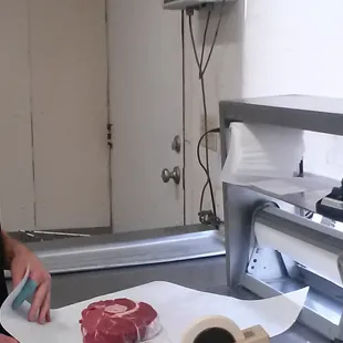 a man standing in a kitchen