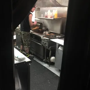 Kitchen working hard to make yummy snacks