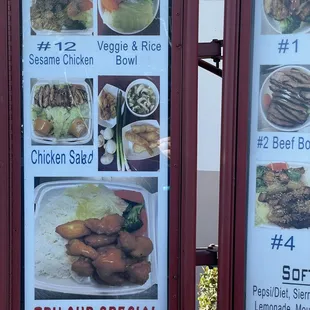 Drive thru menu 06/21