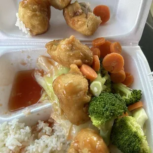 Terrible super dry pork, sad to say even Panda Express is way better then this place