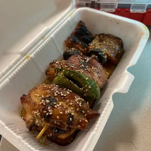 Tasty chicken skewers! (Yakitori)