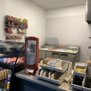 Bottled drinks &amp; snacks in cafe 3.11.23