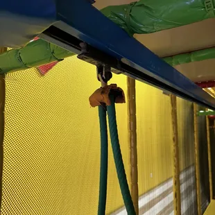 broken and not working zip line possible safety issue