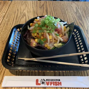 Build Add Your Own Poke Bowl Medium salmon, tuna, yellowtail