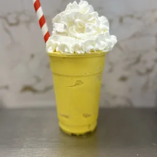 This is a lemon shake w/whip. Taste like lemon Froot Loops cereal.