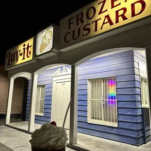 outside