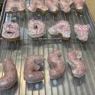 Letters donuts