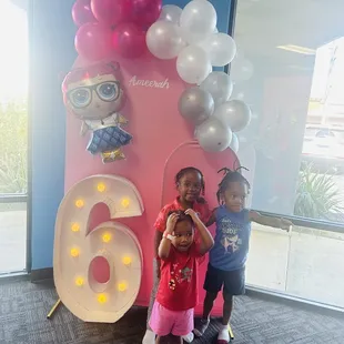 Birthday girl and siblings so happy having so much fun !!!