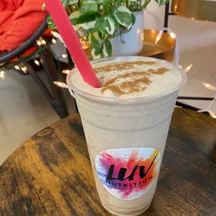 Eggnog protein smoothie