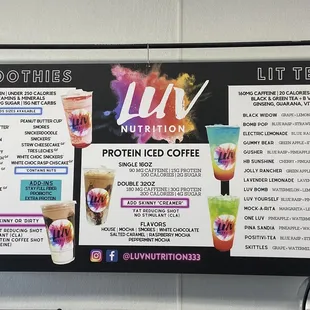 New menu (as of 7/2/22)