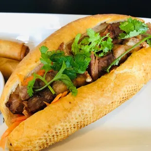 Pork belly bahn mi